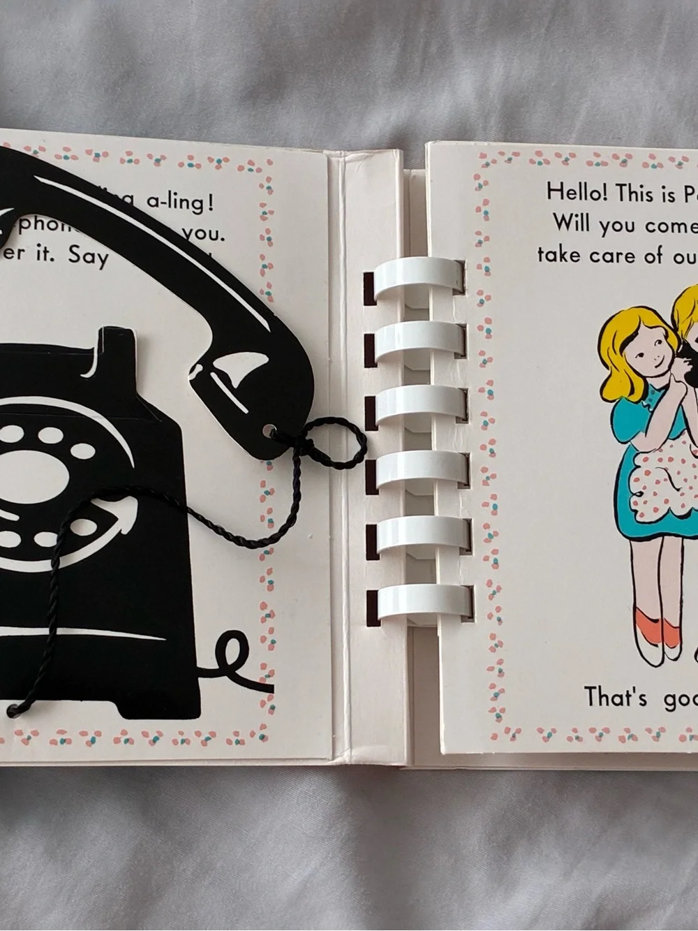 Golden Books The Telephone Book - Kids Learning Book in Teal and Coral